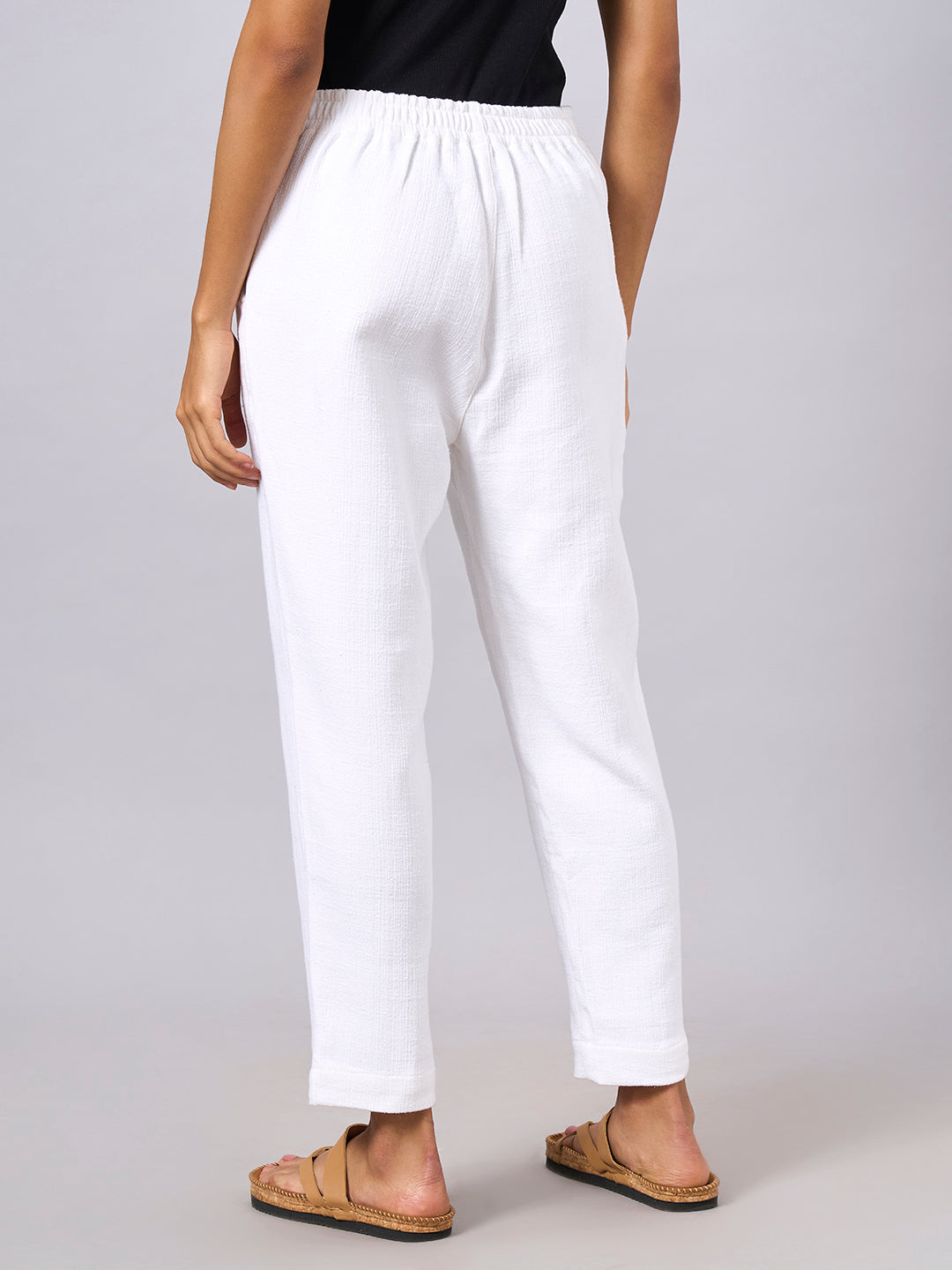 Buy Women's 100% Cotton Casual Wear Regular Fit Pants|Cottonworld