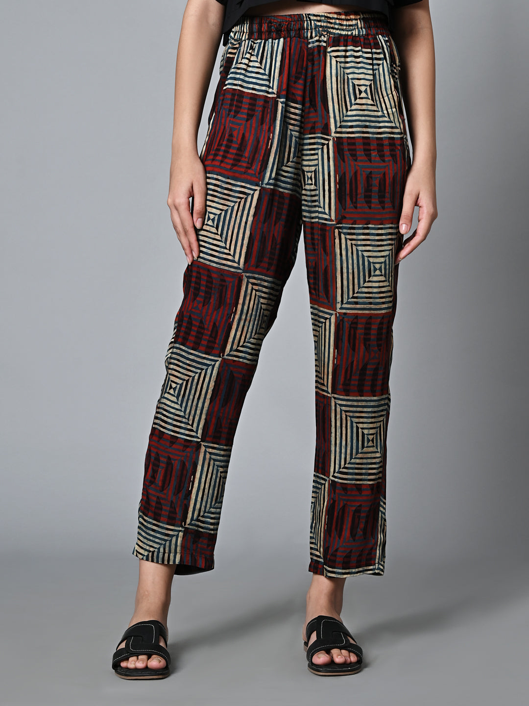 Women's Multi Ajrak Pant