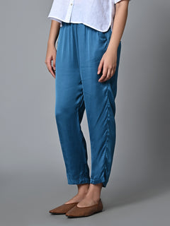 Women's Fit Modal Pant Regular Blue