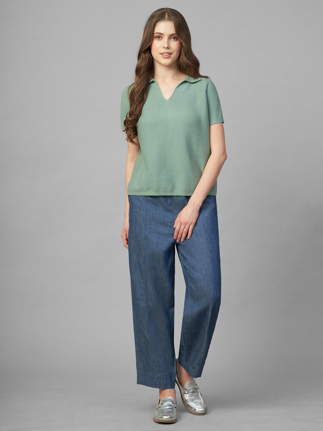 Women's Denim 100% Cotton Regular Fit Pant