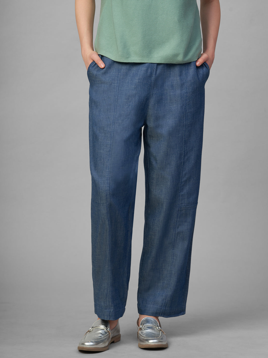 Women's Denim 100% Cotton Regular Fit Pant