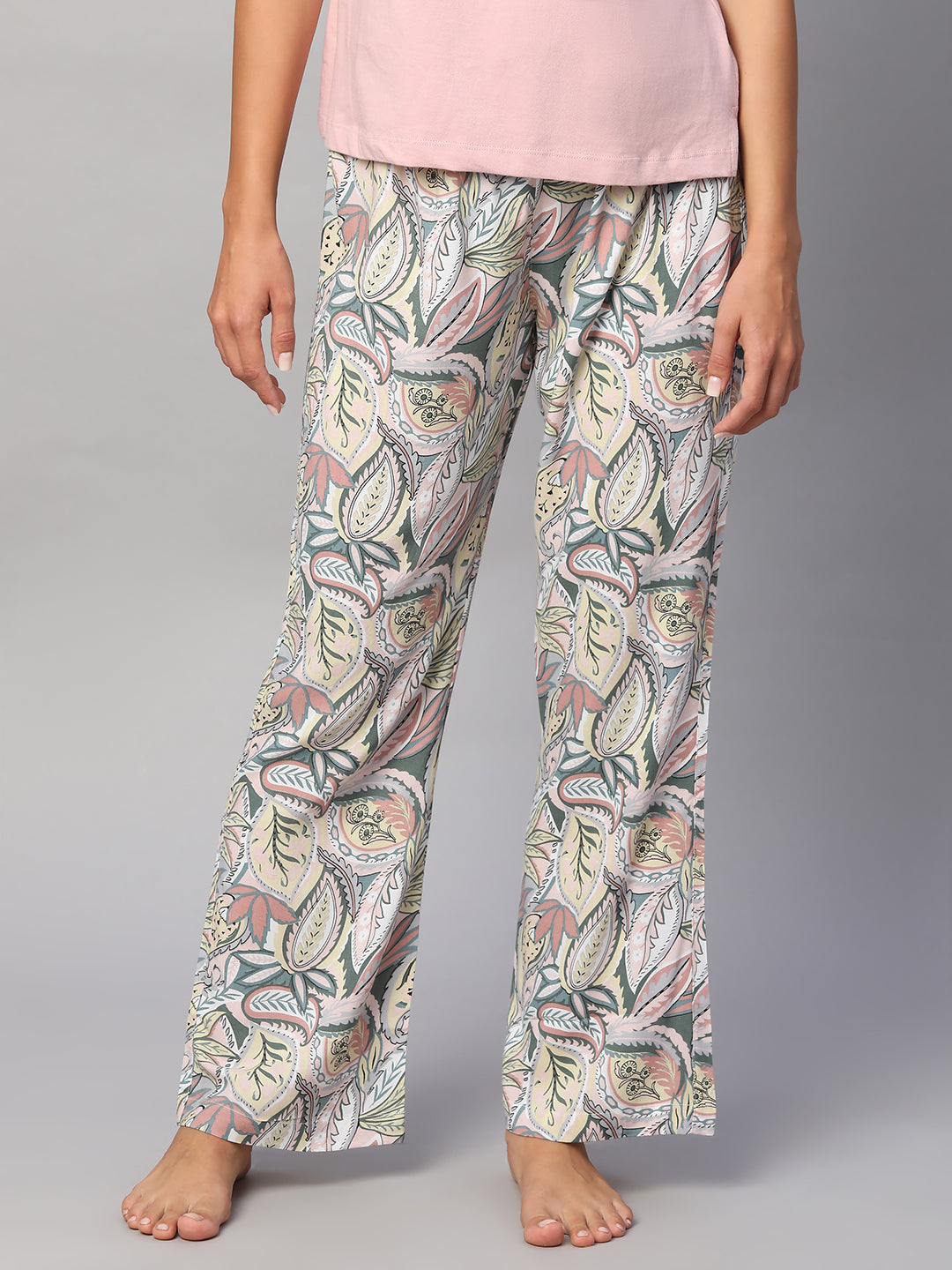 Women's Multi 100% Viscose Regular Fit Pyjama