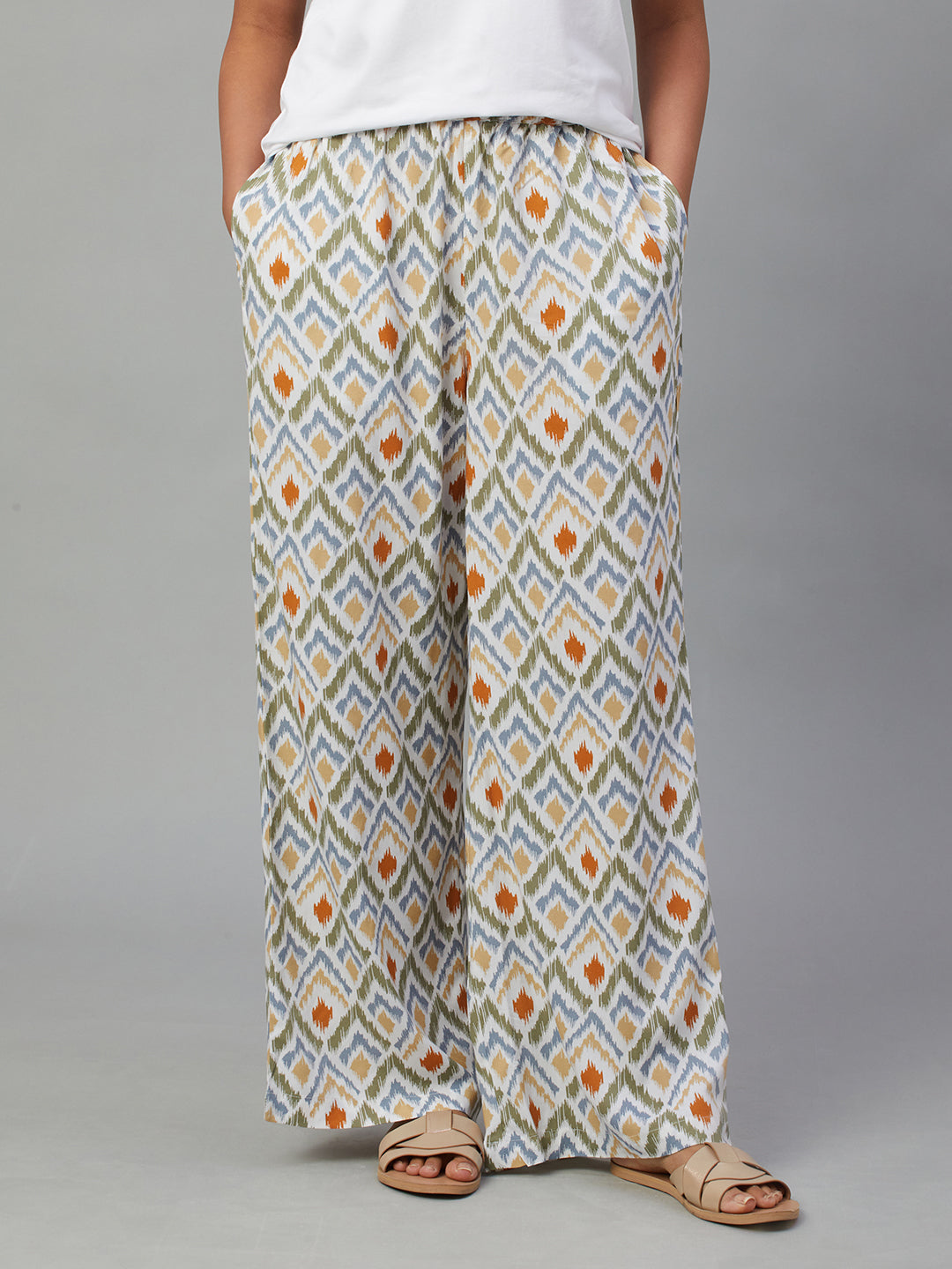 Women's Ikat Viscose Regular Fit Pyjama