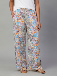 Women's Viscose Regular Fit Pyjama Multi