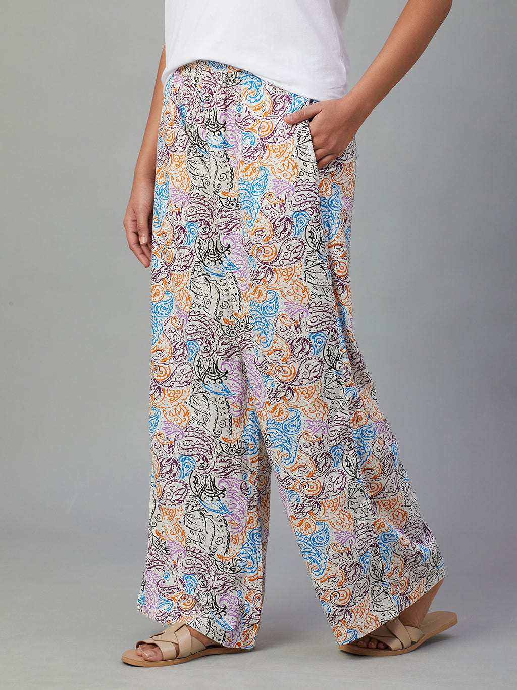 Women's Multi Viscose Regular Fit Pyjama