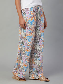 Women's Viscose Regular Fit Pyjama Multi