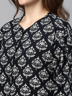 Women's Cotton Regular Fit Pyjama Black
