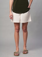 Women's Natural Cotton Lycra Regular Fit Shorts