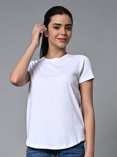 Women’s Cotton Regular Fit T-Shirt White
