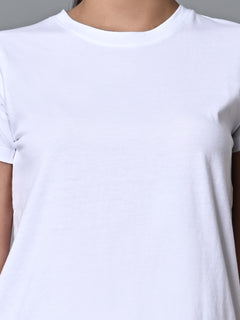 Women’s Cotton Regular Fit T-Shirt White