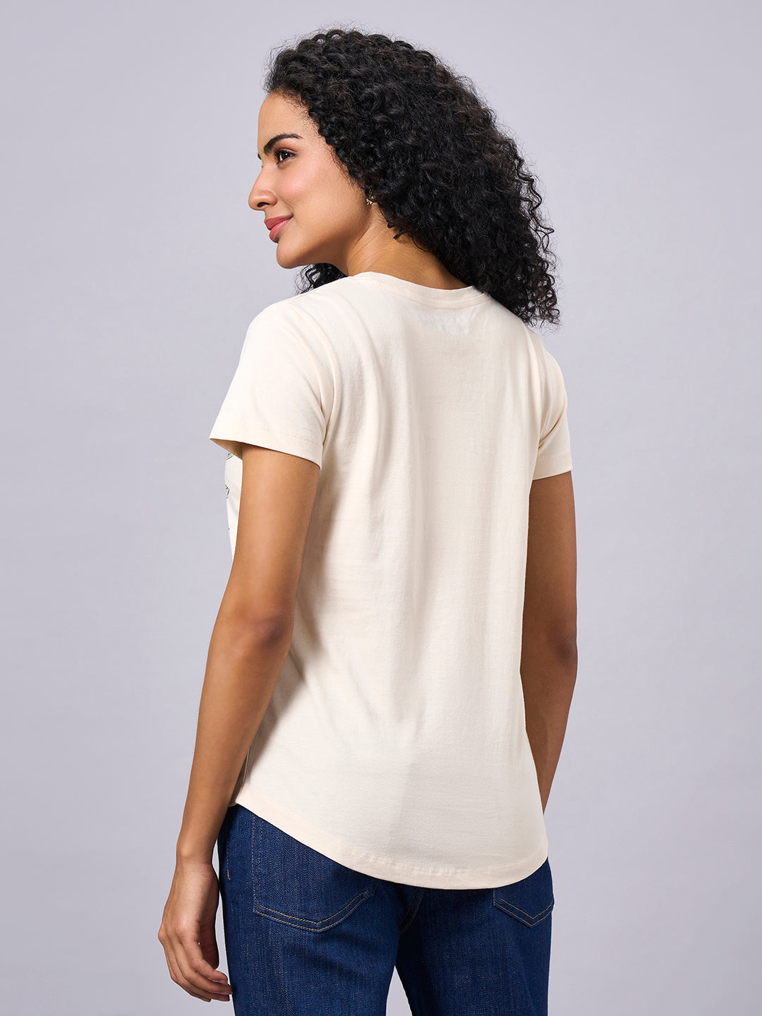 Women's Natural 100% Organic Cotton Regular Fit Tshirt