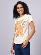 Women's Natural 100% Organic Cotton Regular Fit Tshirt