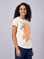 Women's Natural 100% Organic Cotton Regular Fit Tshirt