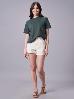 Women’s Organic Cotton Regular Fit Short Sleeve T-Shirt Olive
