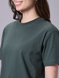 Women’s Organic Cotton Regular Fit Short Sleeve T-Shirt Olive
