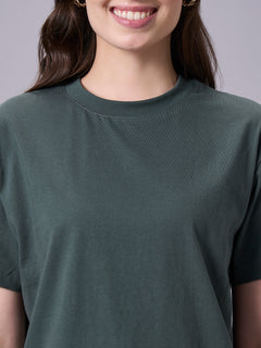 Women’s Organic Cotton Regular Fit Short Sleeve T-Shirt Olive