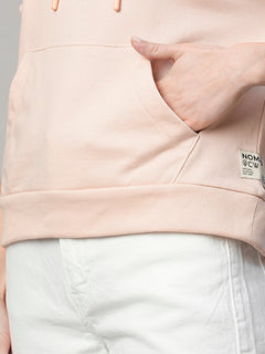 Women's Organic Cotton Regular Fit Hoodie Sweatshirt Pink