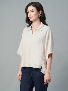 Women’s Cotton Regular Fit T-Shirt Natural