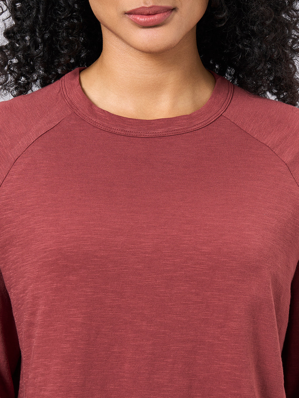 Women's Red 100% Organic Cotton Regular Fit Tshirt