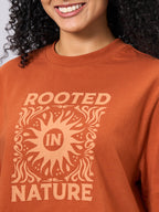 Women's Rust 100% Organic Cotton Regular Fit Tshirt