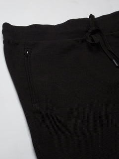 Men's 100% Cotton Regular Fit Knit pant Black