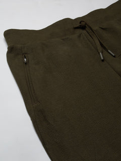 Men's 100% Cotton Regular Fit Knit pant Green