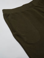 Men's Green 100% Cotton Regular Fit Knit Shorts