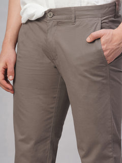 Men’s Cotton Lycra Regular Fit Pant Brown