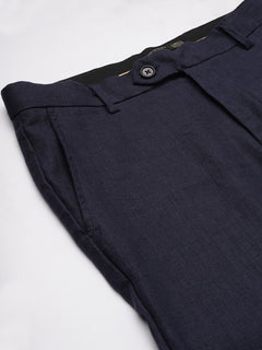 Men’s Linen Regular Fit Straight Leg Pant Navy