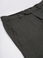 Men's Slate 100% Linen Regular Fit Pant
