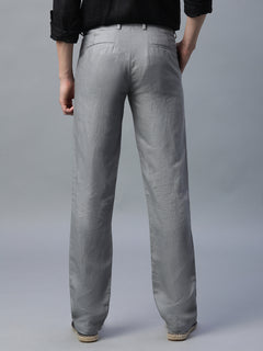 Men’s Linen Regular Fit Excel Pant Grey