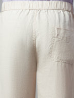 Men's Natural 100% Linen Regular Fit Pant