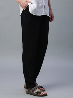 Men's Linen Viscose Regular Fit Pant Slate Grey