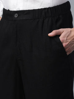 Men's Linen Viscose Regular Fit Pant Slate Grey