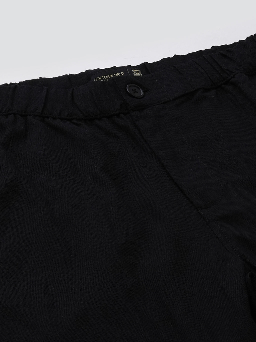 Men's Slate Grey Linen Viscose Regular Fit Pant