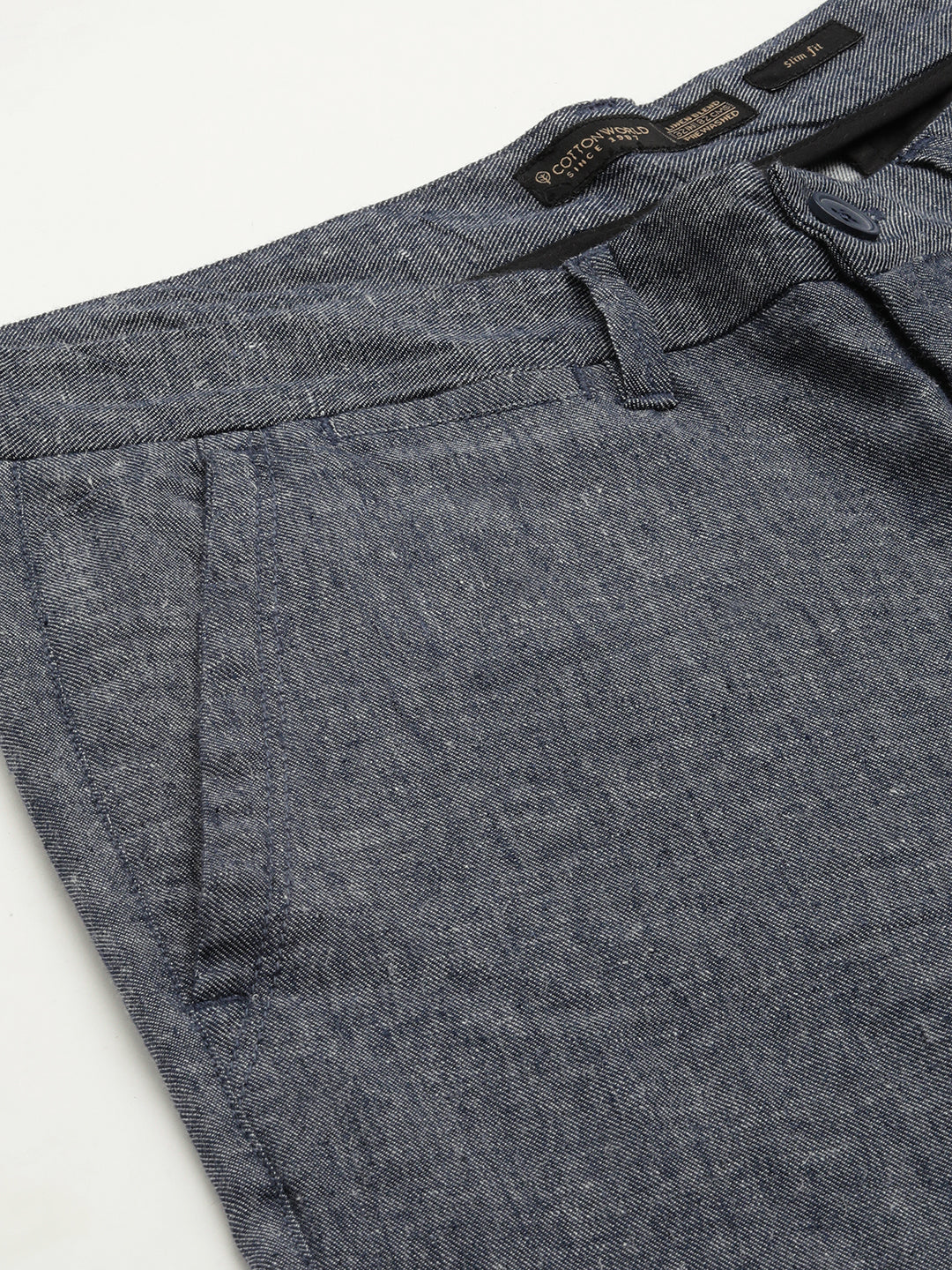 Buy Men's Cotton Linen Casual Wear Regular Fit Pants|Cottonworld
