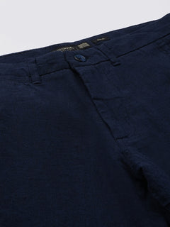 Men’s Cotton Linen Slim Fit Pant Navy