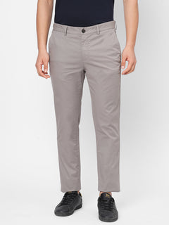 Men's Cotton Lycra Slim Fit Pant Grey