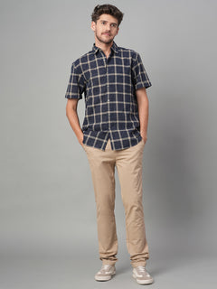 Men’s Cotton Lycra Slim Fit Pocket Pant Khaki