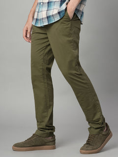 Men’s Cotton Lycra Slim Fit Pocket Pant Olive