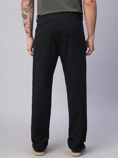 Men’s Cotton Lycra Slim Fit Pant Black