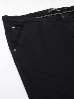 Men’s Cotton Lycra Slim Fit Pant Black