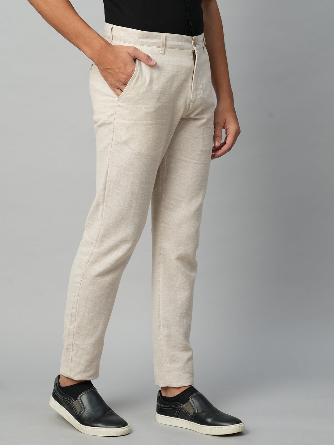 Auckland Natural Tapered Linen Pants  Isona Linen