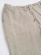 Men's Natural Cotton Linen Regular Fit Pant