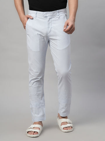 Men’s Cotton Slim Fit Pant Sky Blue