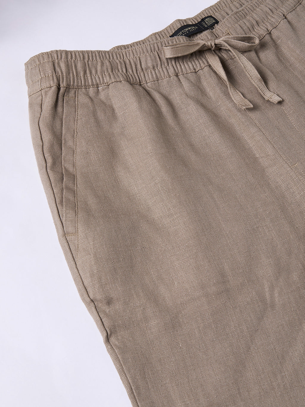 Men's Avenue 100% Linen Regular Fit Pant