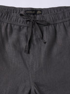 Men's Slate 100% Linen Regular Fit Pant