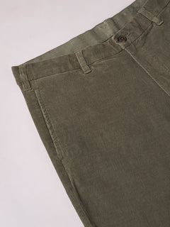 Men’s Cotton Lycra Regular Fit Pant Green