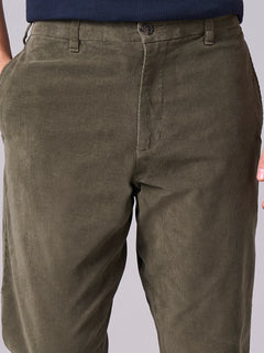 Men’s Cotton Lycra Regular Fit Pant Green