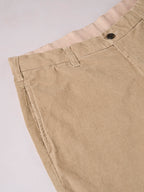 Men's Corduroy Khaki Cotton Lycra Regular Fit Pant
